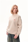 Свитшот «Лого вышивка» бежевый 10118