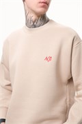 Свитшот «Лого вышивка» бежевый 10118